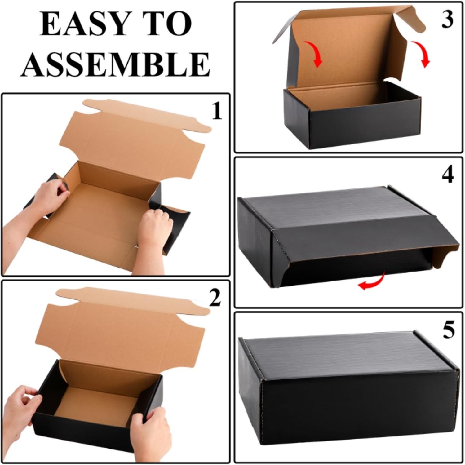 Matte Finish 30 Pack Small Shipping Boxes, 9x6x3 Inches – Eco-Friendly & Strong