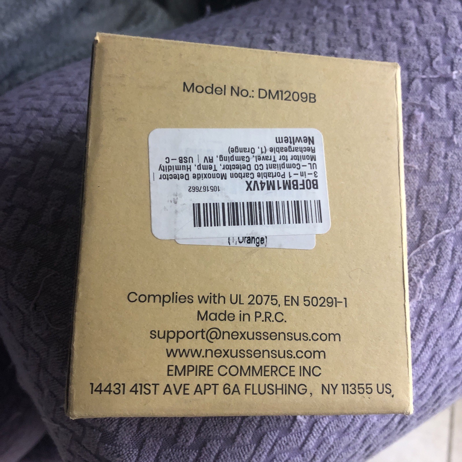 Portable Carbon Monoxide Detector for Travel – Nexus Sensus 3-in-1 CO Dete