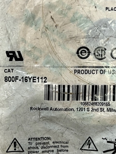 Lot of 10 pcs – 800F-16YE112 Emergency Stop Legend Plate 90mm New in Sealed Bag