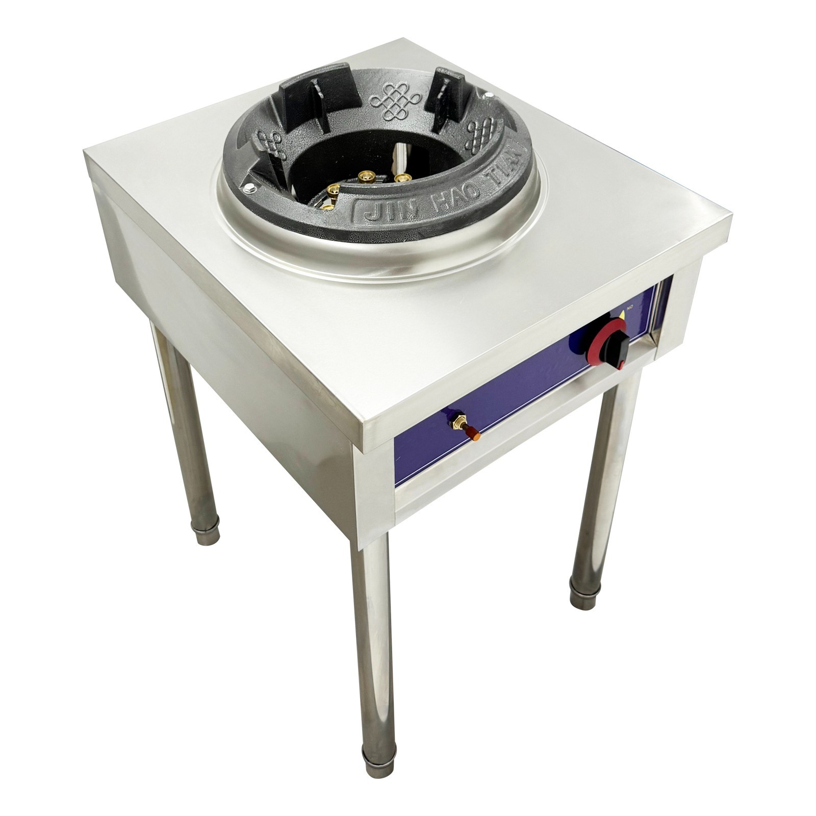 OPEN BOX 10″ LPG Commercial Wok Stove 45000BTU High Pressure Cast Iron Burner