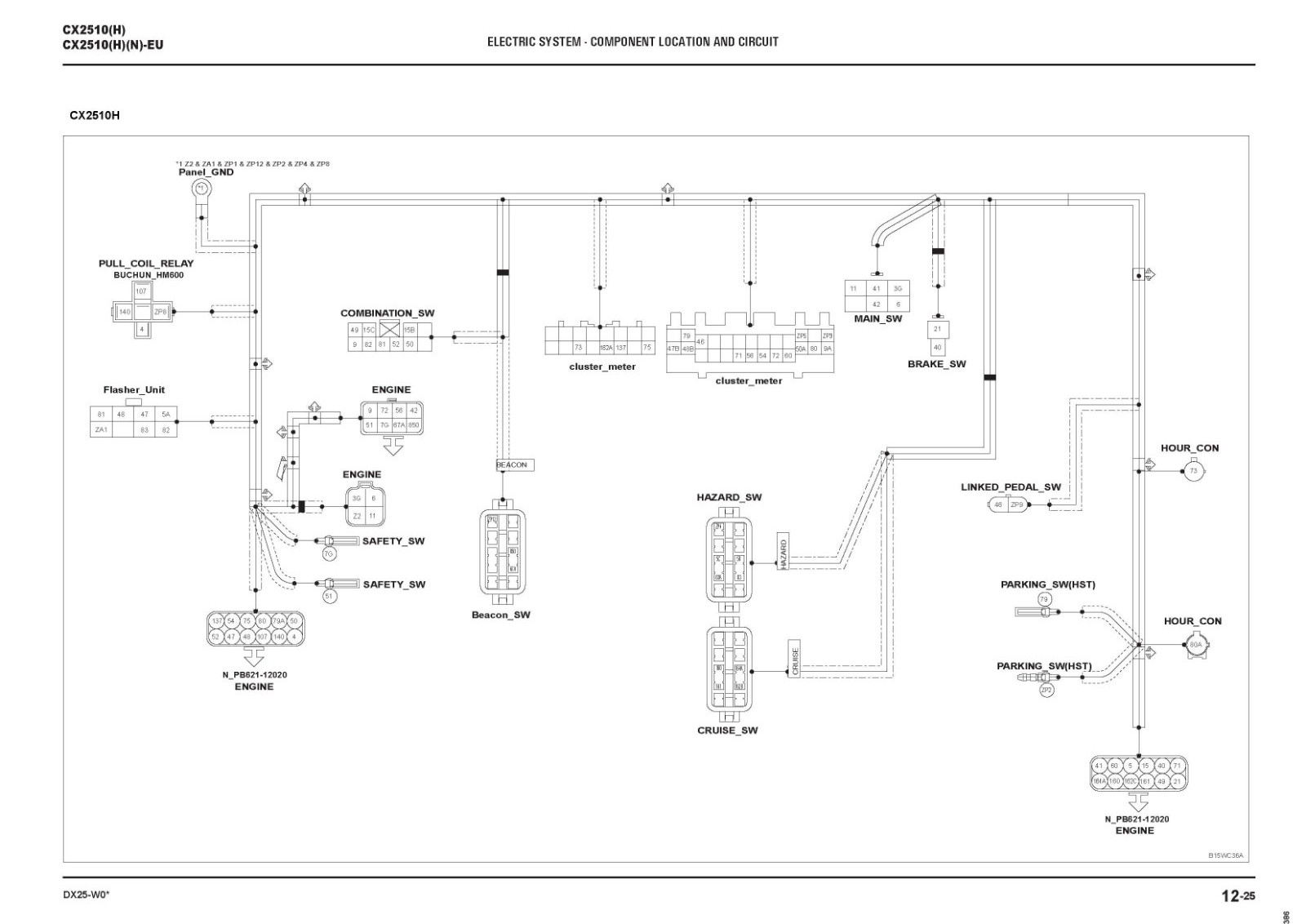 2510 Tractors Workshop Technical Repair Manual Fits Kioti CX2510-H CX2510-H N