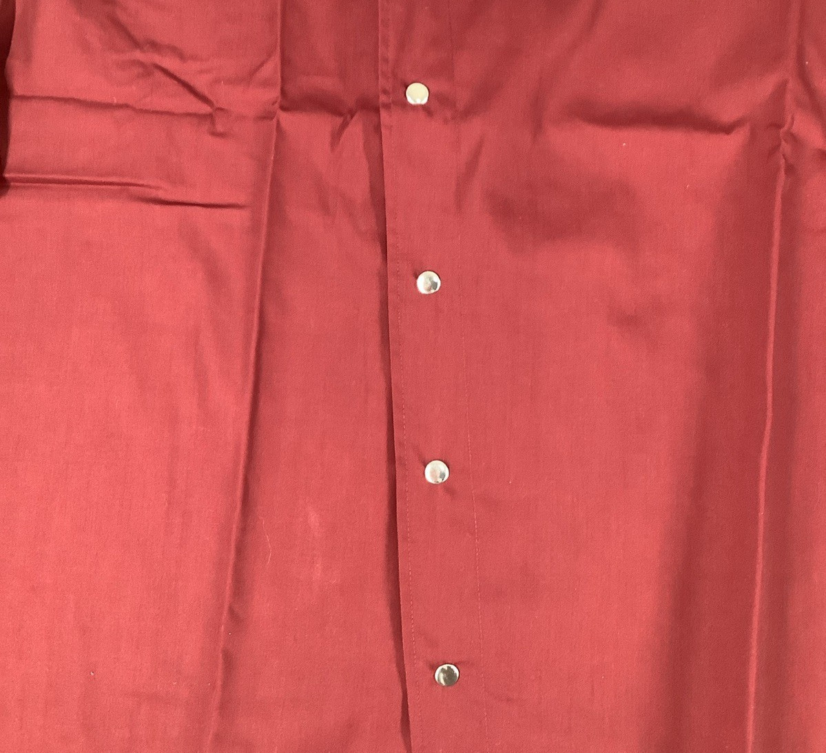Happy Chef Professional Coat Men’s 2XLBurgundy / Black Short sleeve Snap