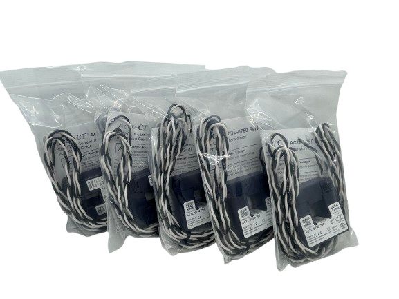 LOT OF 5 Accu-CT ACTL-0750-200 Split-Core Current Transformer FREE SHIPPING a