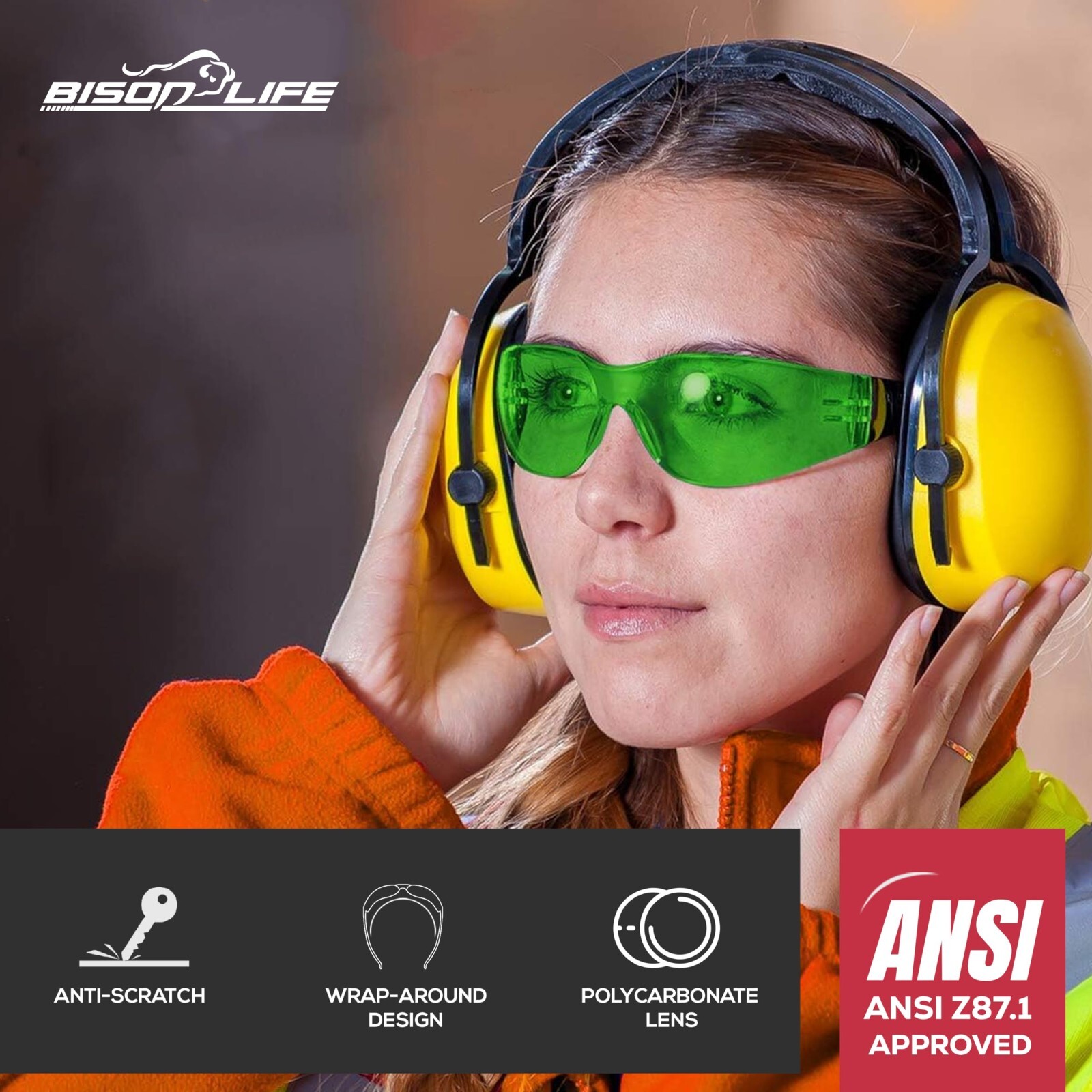 Keystone Full Color Safety Glasses, Fits Adult and Youth (Pack of 12)