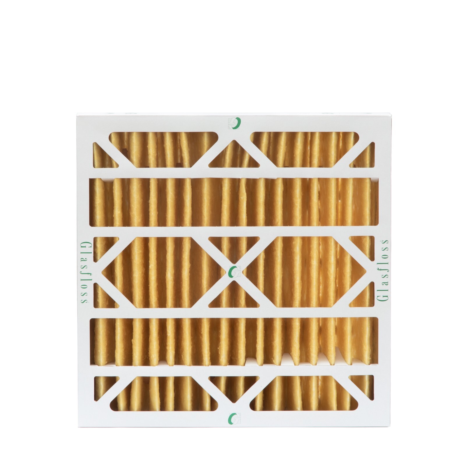 20x20x4 MERV 11 Pleated Air Filters by Glasfloss. 6 Pack. Made in USA.