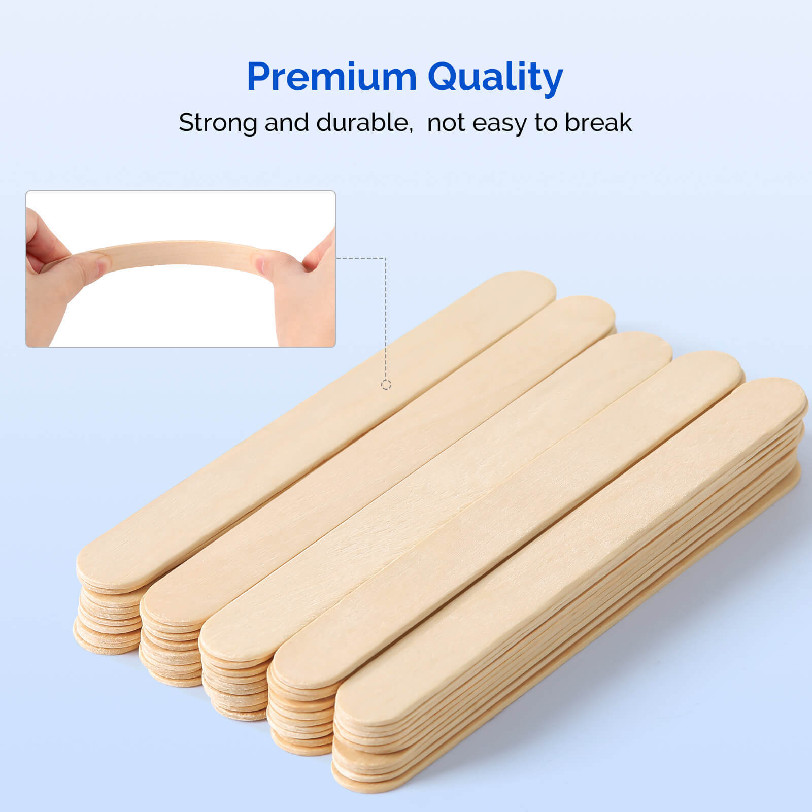 JMU Sterile Wooden Tongue Depressors 6” Senior Craft Tattoo Sticks 100-5000pcs