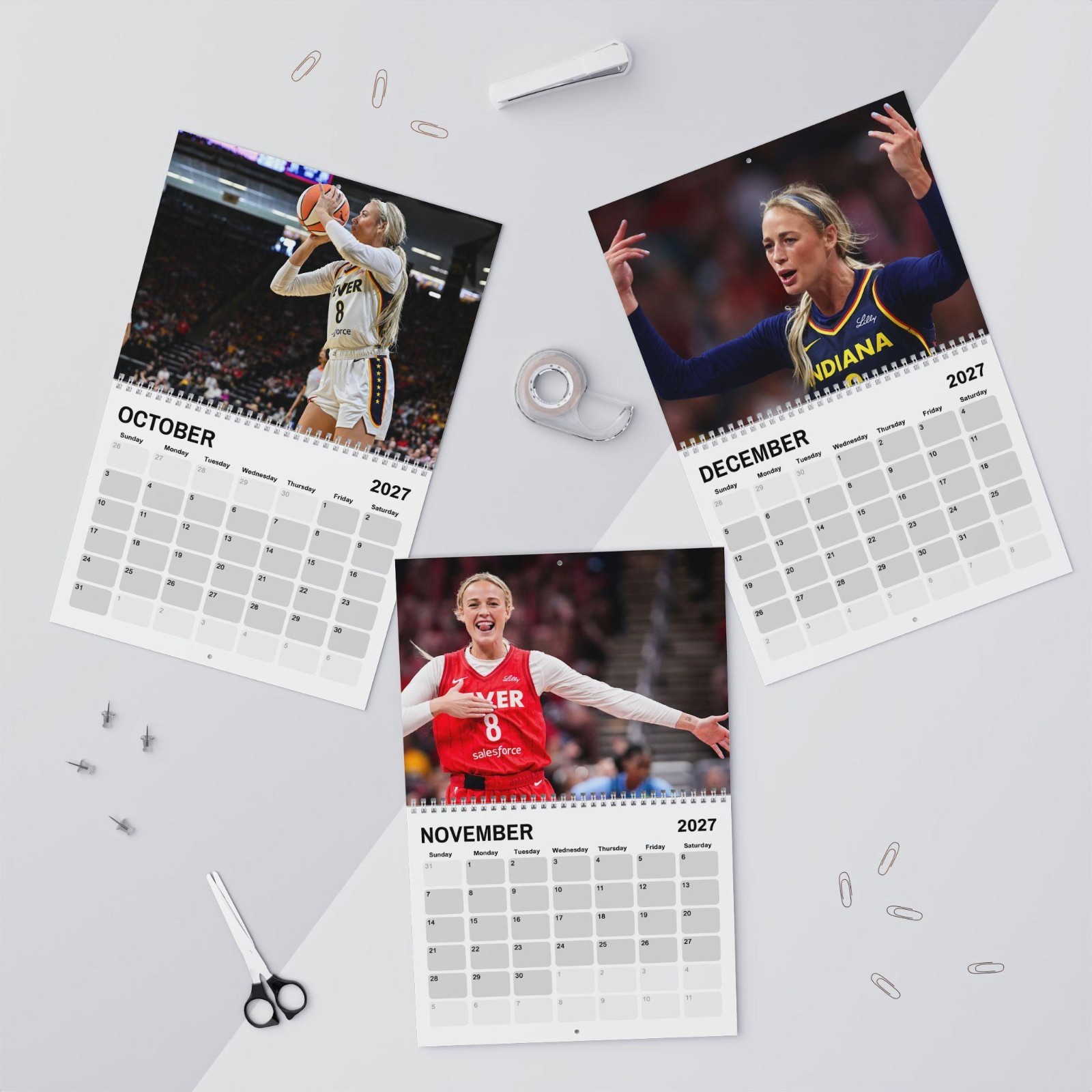 Sophie Cunningham 2026/2027 Wall Calendar | Basketball Fan Monthly Planner Gift