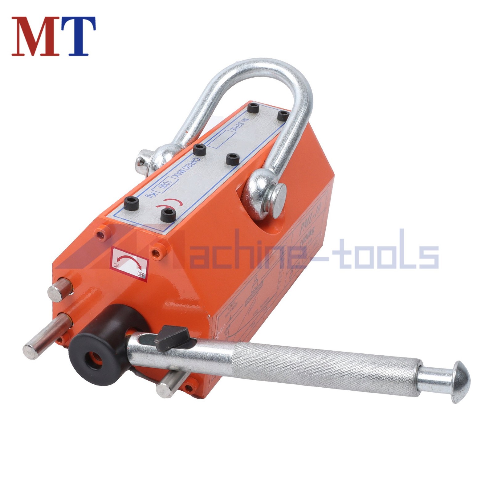 2200Lbs/1000kg 2 Safety Factor Magnetic Lifter Lifting Magnet Neodymium Hoist
