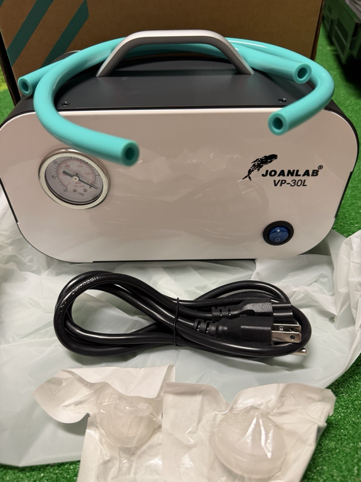 JOANLAB VP-30L Vacuum Pump AC110-220V 50/60Hz w/ Power Cord Manual Box