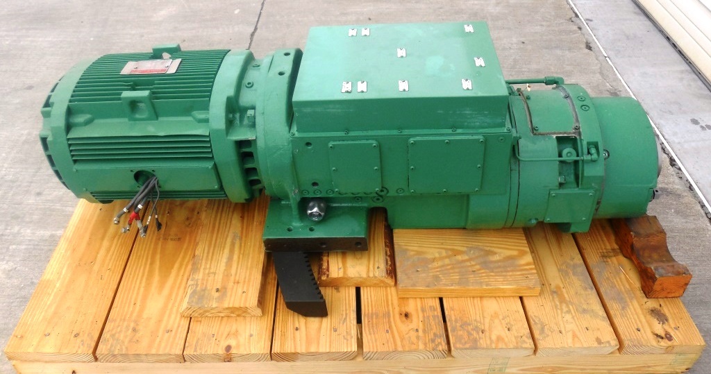 CORCOM MAG CARRIER SPINDLE K-411323R6081M, W/ GE MOTOR 5KAF286DL200AV, 30 HP