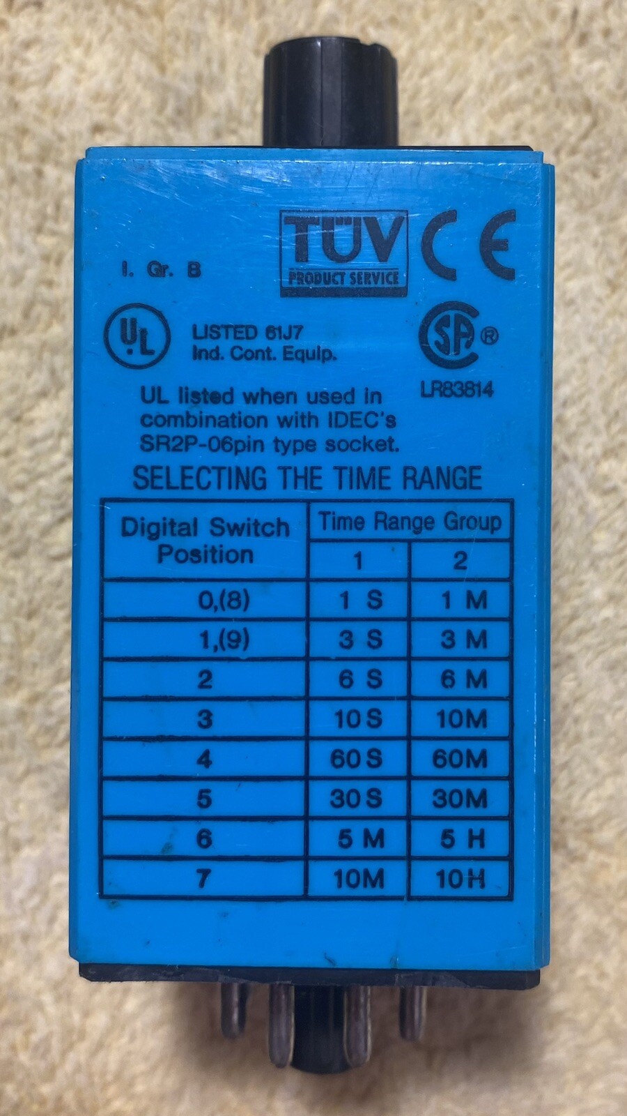 IDEC RTE-P11 Electronic Timer RTEP11 24V, Reversible Face Plate