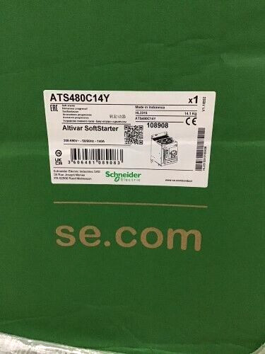 1PC- Schneider ATS480C14Y Soft starter, Altistart 480,140A, 208 to 690VAC- NEW