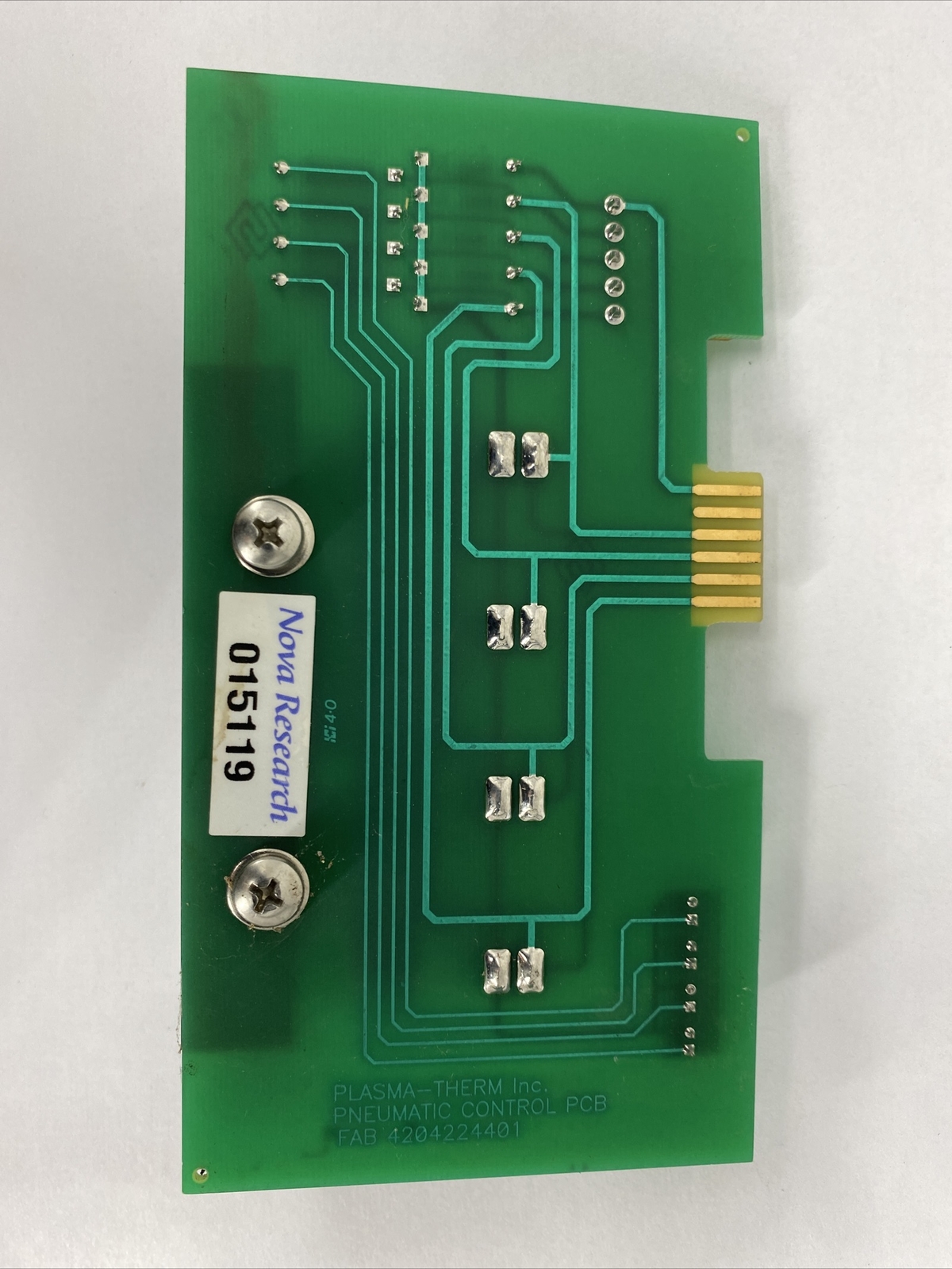 Plasma-Therm 4204224401 Pneumatic Control PCB Assy 4204225508 Rev M
