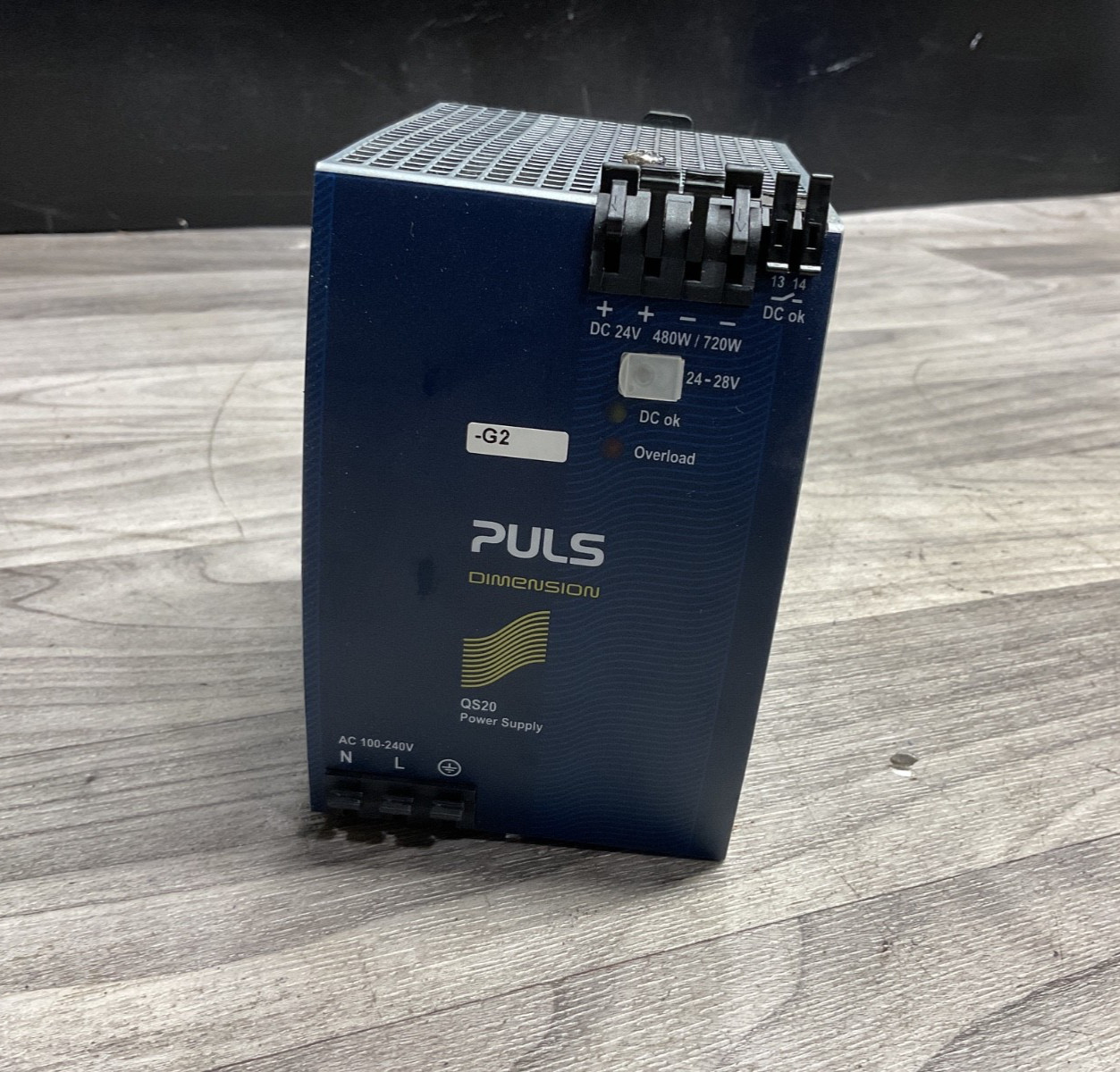 PULS QS20.241 DIN‑Rail Power Supply 24V DC 20A 480W Q‑Series Industrial #324M122