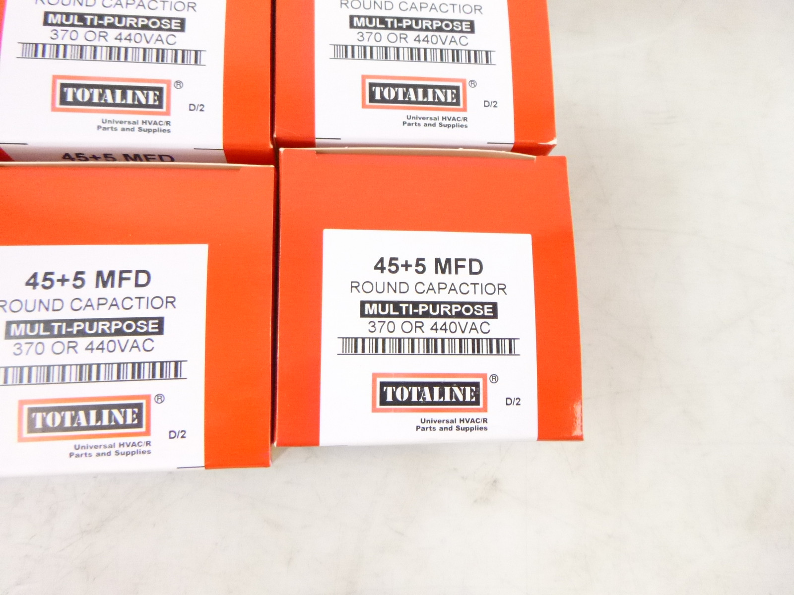 10 Pack Totaline P291-4554RS Universal Round Capacitor 45+5 Mfd 370/440VAC