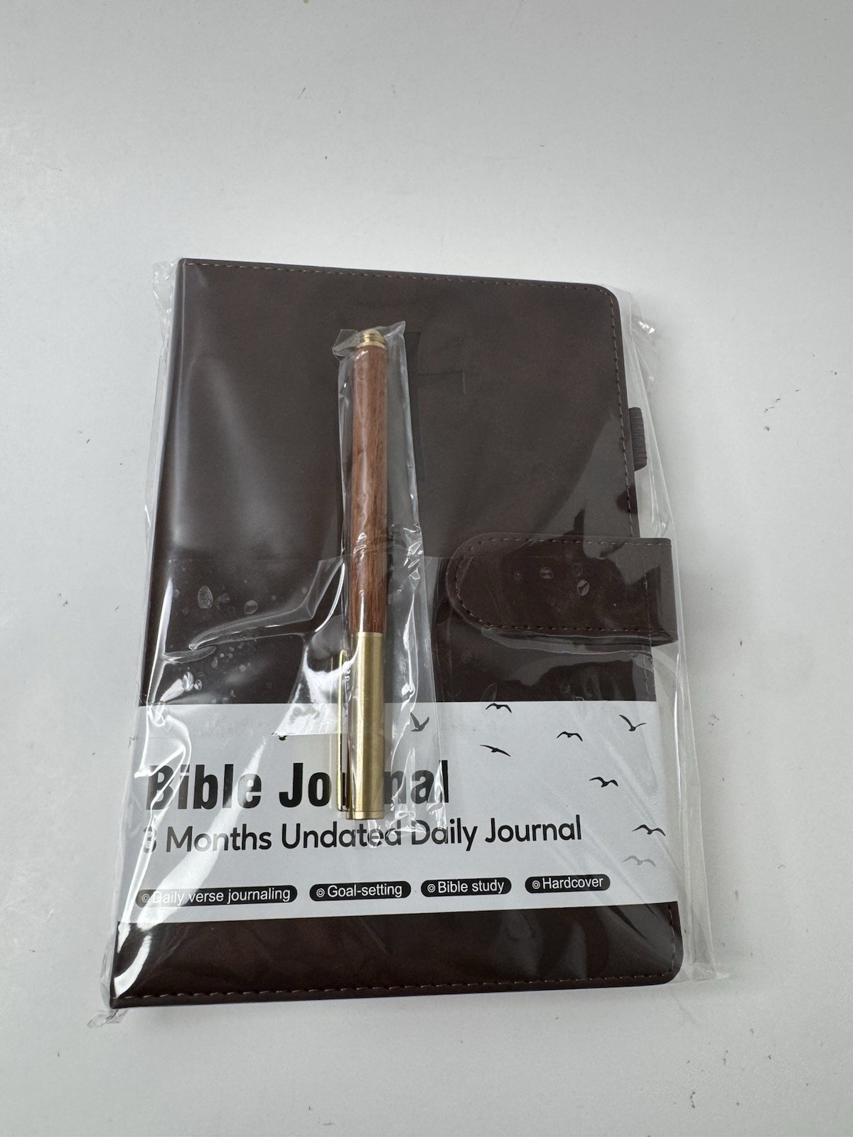 Papejoon Leather Men’s Bible Journal-Undated-3 Month With Pen New Sealed