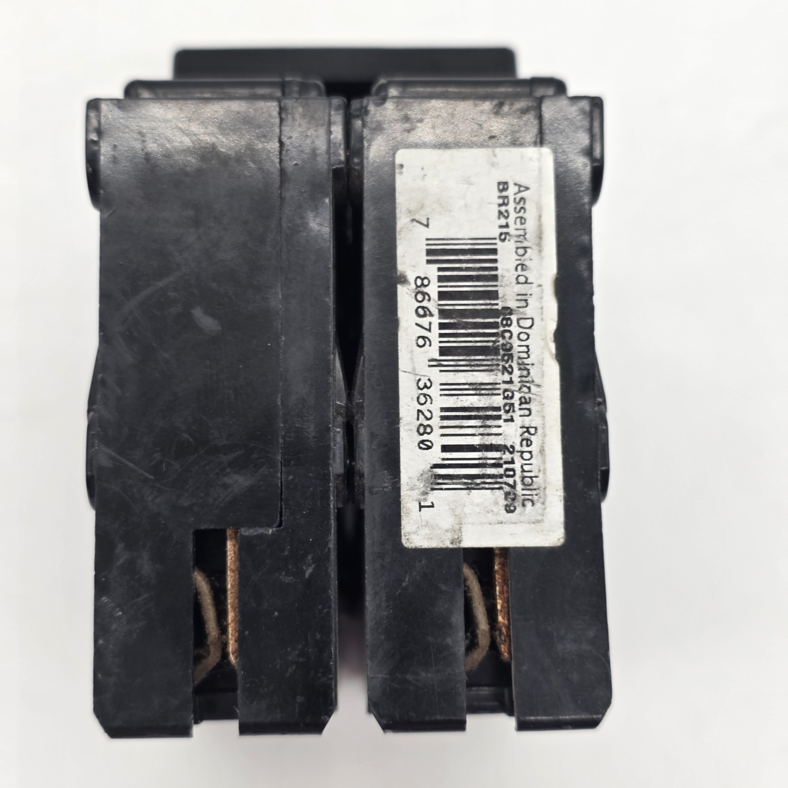 Lot Of 2 Eaton BR215 15 Amp 2 Pole Circuit Breaker Type BR 120/240V Common Trip