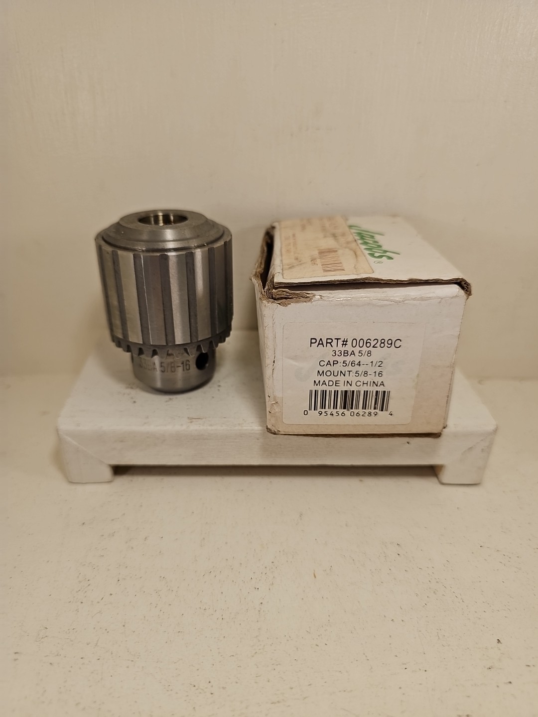 New In Box JACOBS Threaded Drill Chuck 33BA 5/8-16 5/64 To 1/2” Capacity No Key
