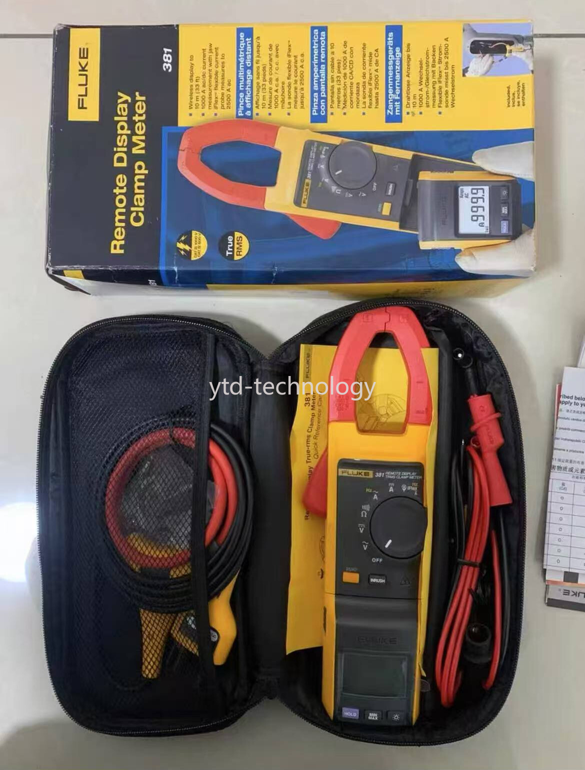 Fluke 381 Remote Display True RMS AC/DC Clamp Meter NEW/