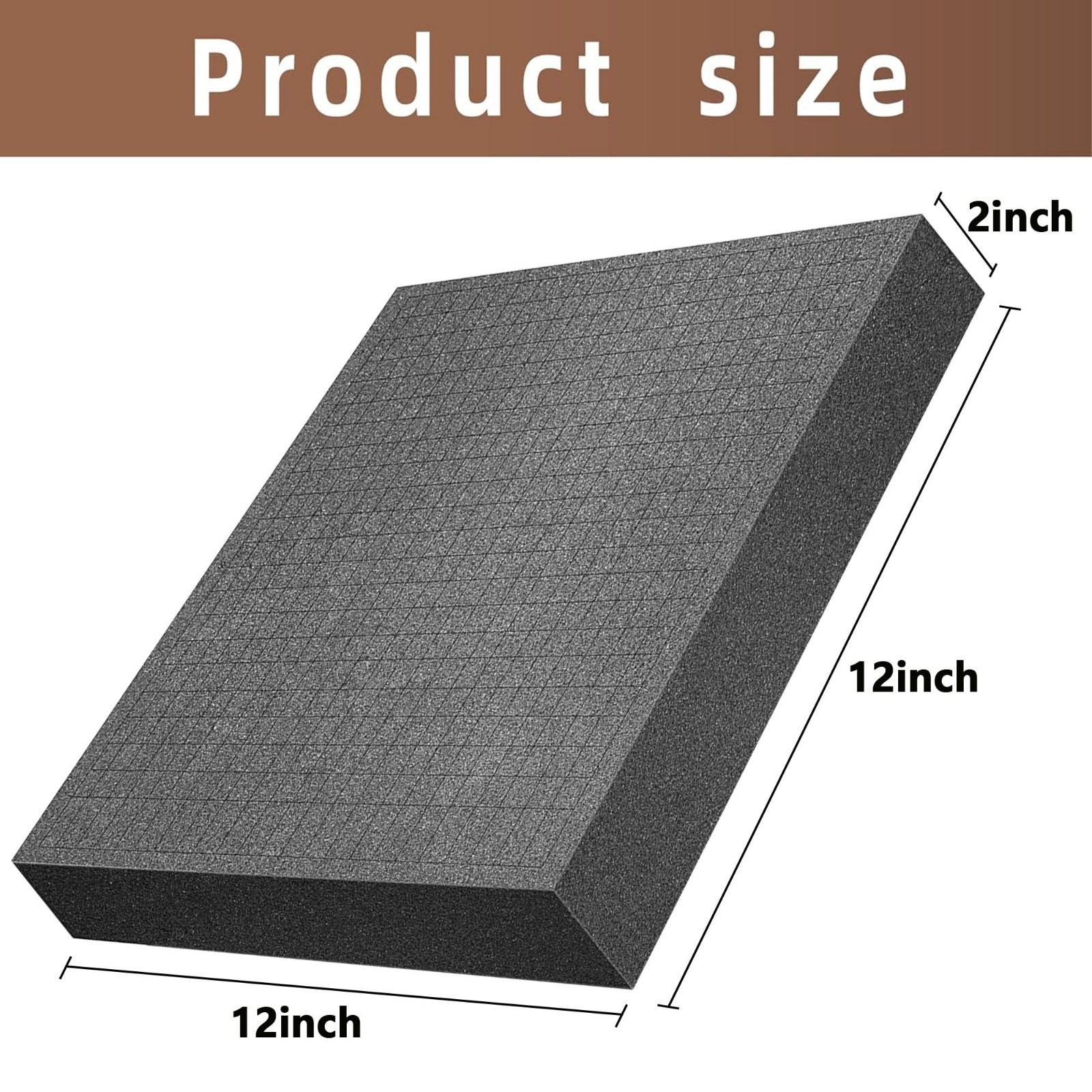 4 Pcs Pick and Pluck Foam Inserts 12x12x2 Inch – Customizable Storage for Board