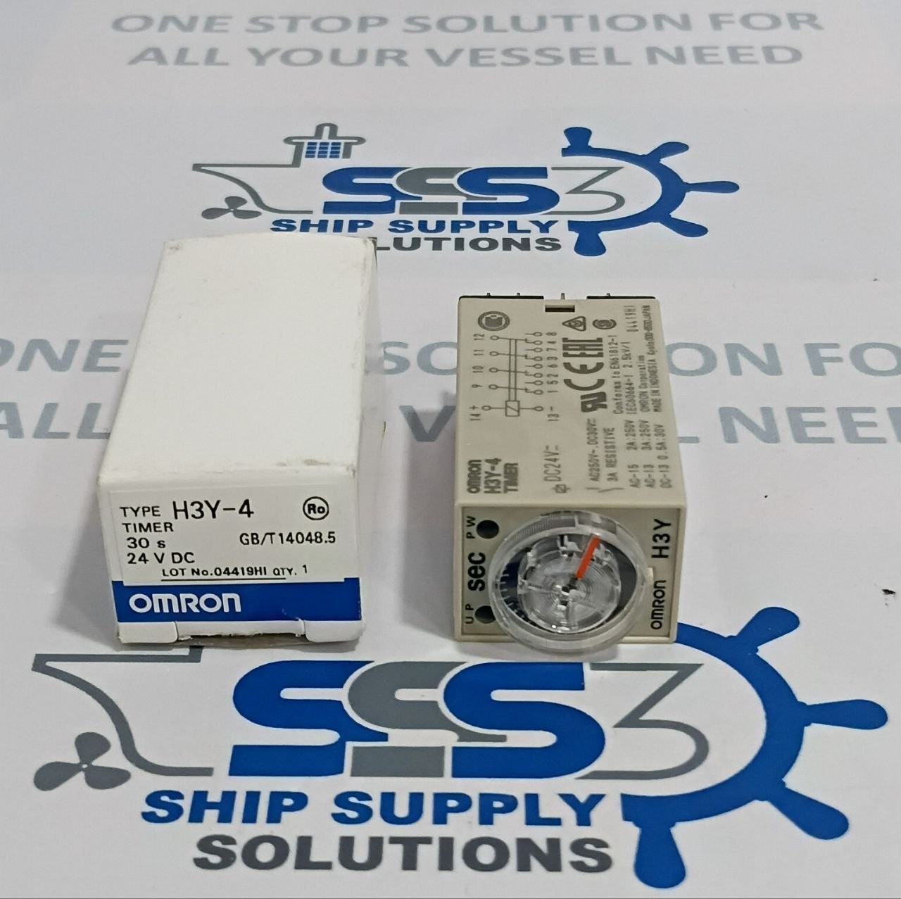 Omron H3Y-4 Timer Range 0-30sec 24VDC (Unused New)