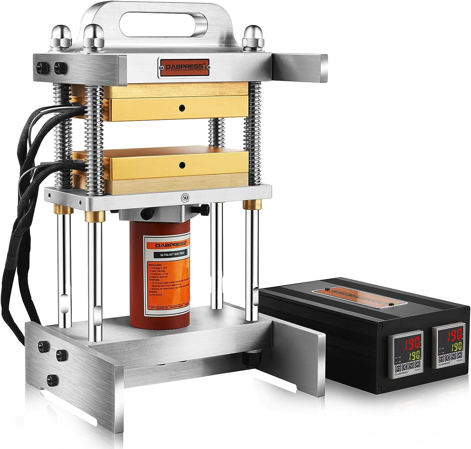 DABPRESS 12 Ton Hydraulic Heat Press Machine – Included a Hydraulic Hand pump