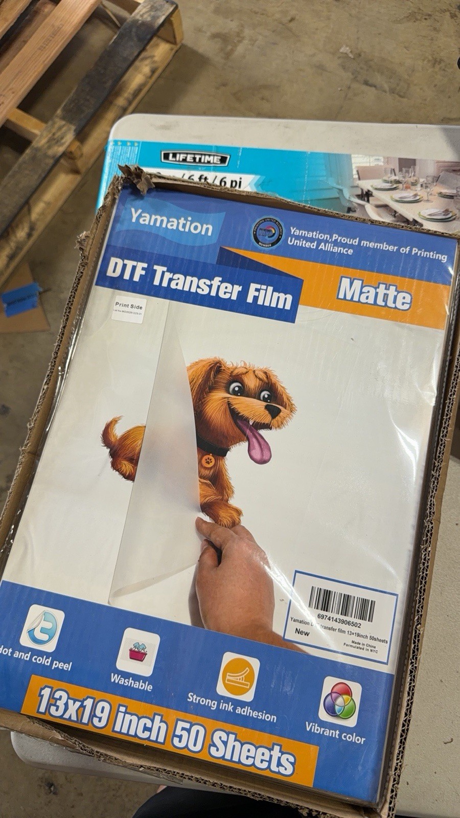 DTF Transfer Film: 13×19 Inch 50 Sheets Premium Double-Sided Matte for T-Shirt