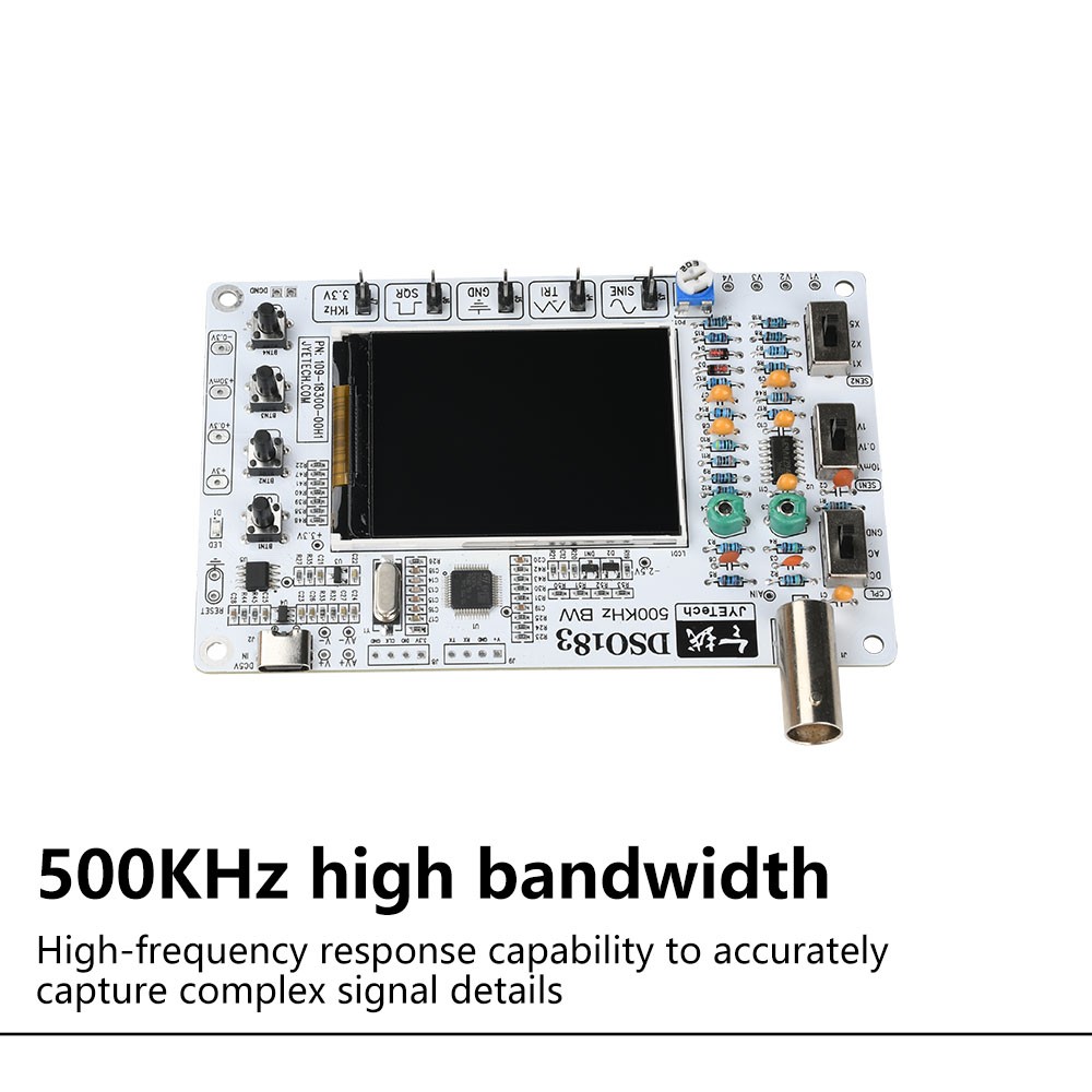DSO183 Digital Oscilloscope DIY Electronic Kit Teaching Practical Kit 0-500KHz