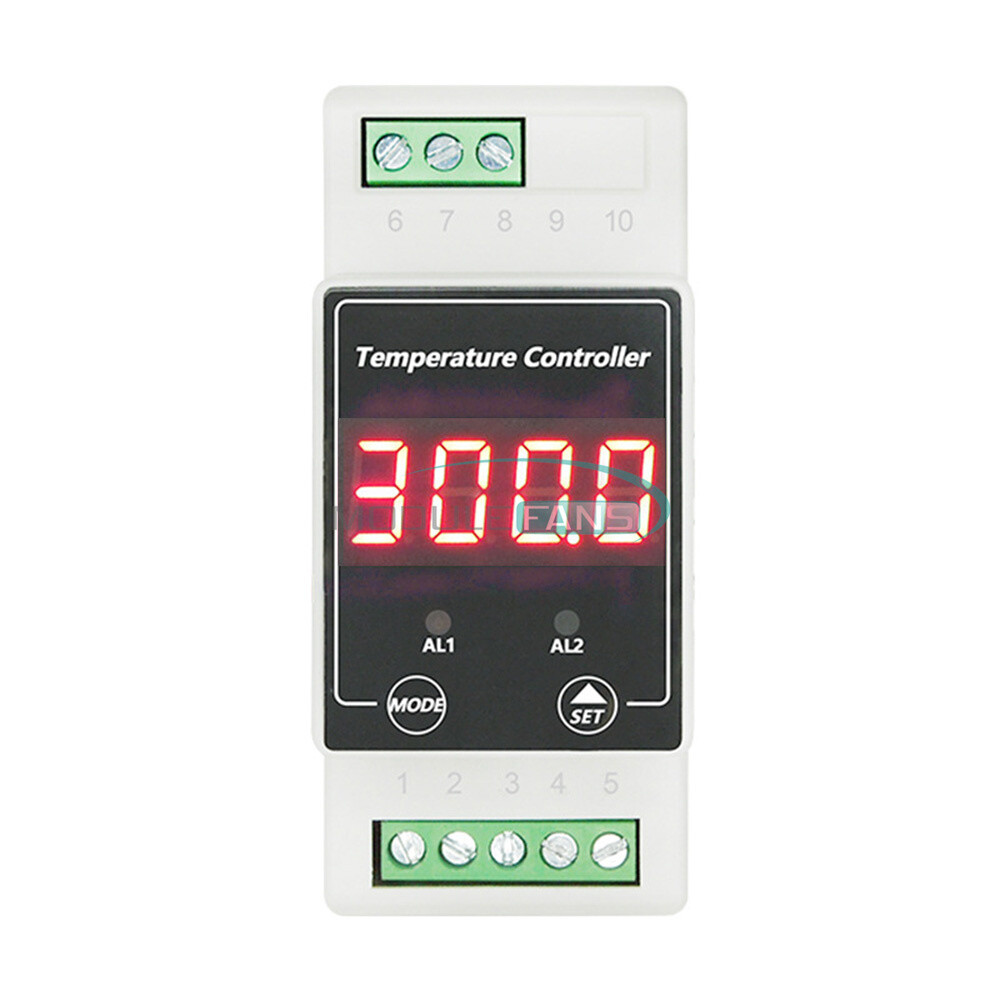 Din Rail Intelligent Digital Temp Controller Thermostat AC100-240V DC8-24V