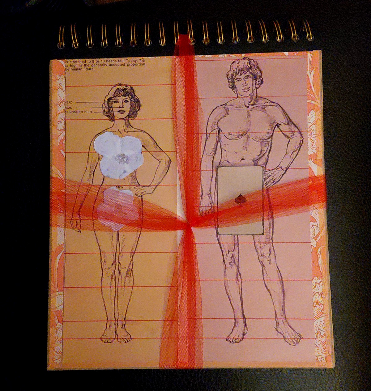 Human Body Anatomy Nudes Artsy Junk Journal Handcrafted Book 48 Pages