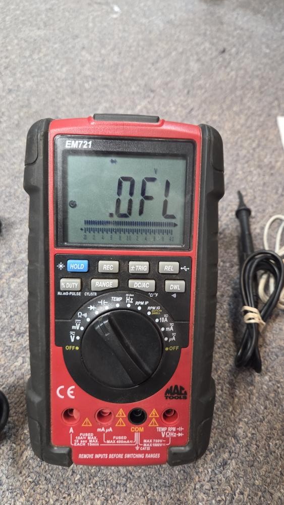 MAC TOOLS EM721 DIGITAL MULTIMETER (APX028579)