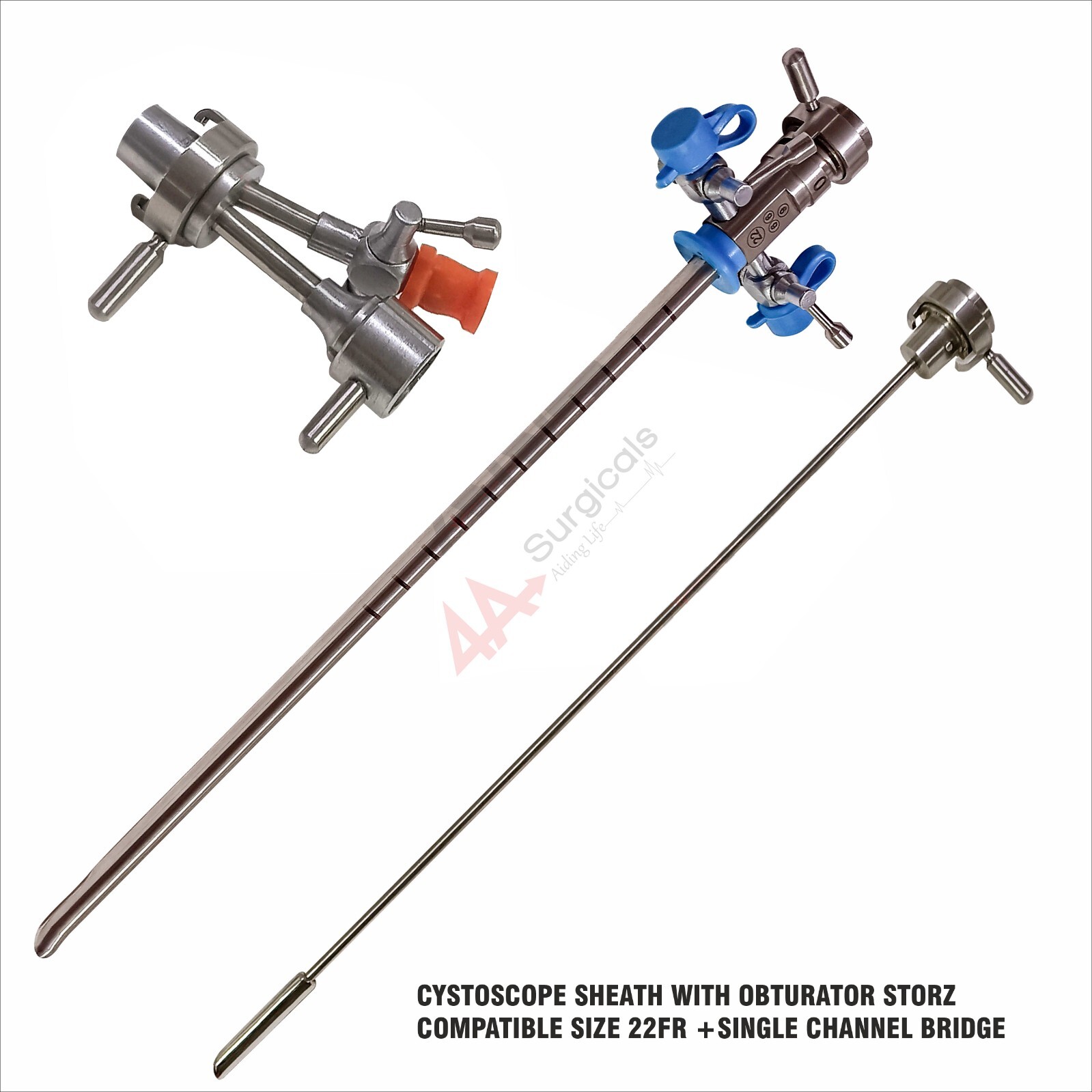 4A Cystoscopy Sheath With Oburator 22Fr + Single Channel Bridge