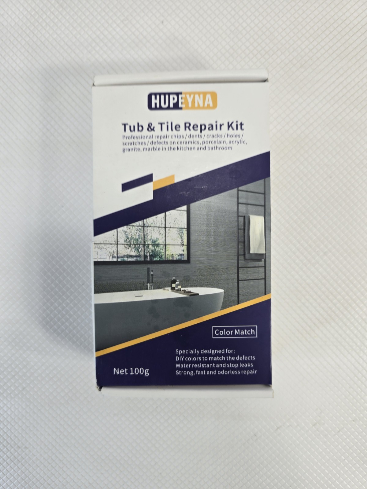 Tub, Tile and Shower Repair (Color Match), Porcelain Repair Kit, Bathtub