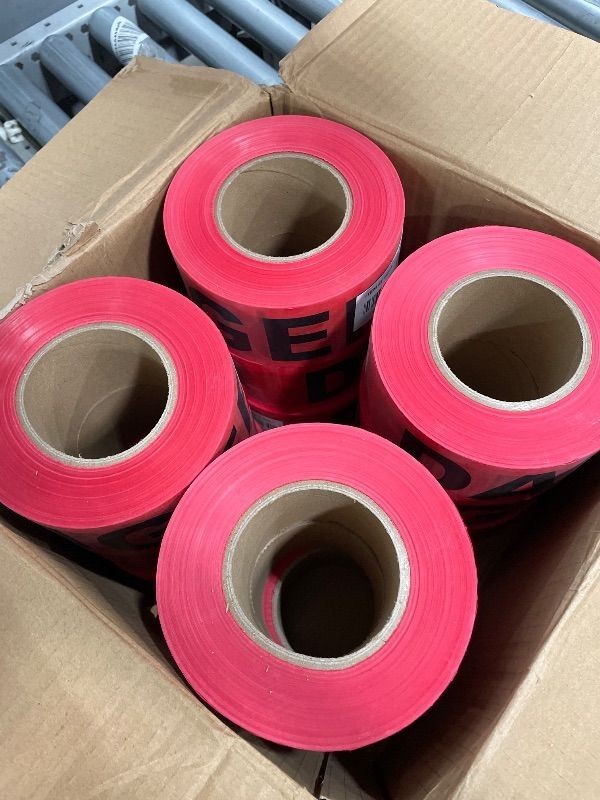 Cordova Safety Products – T15211 Pro Pack Danger Barricade Tape – Set of 12 Roll