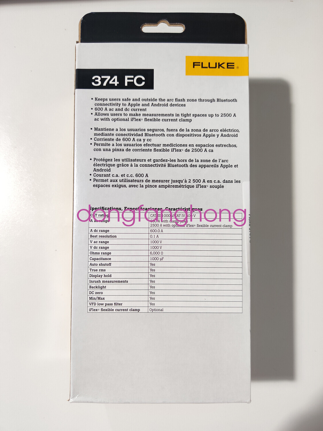 Fluke 374 FC 600A AC/DC TRMS Wireless Clamp Meter New FedEx or DHL or UPS