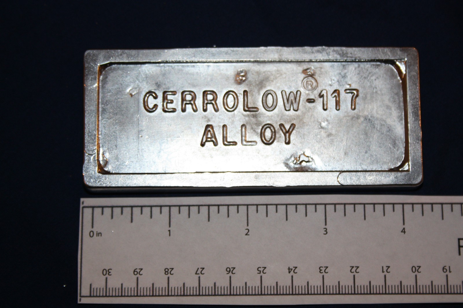 Cerrolow 117 Low Temperature Alloy – 1 lb. Ingot
