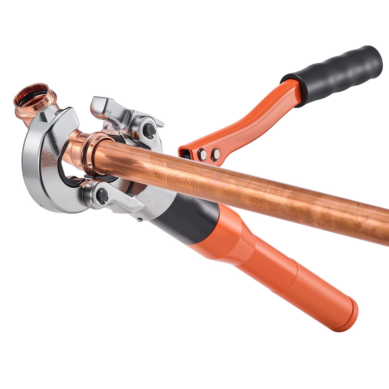 Uimoso Hydraulic Copper Pipe Crimping Tool with 1/2″, 3/4″, 1″ Jaws