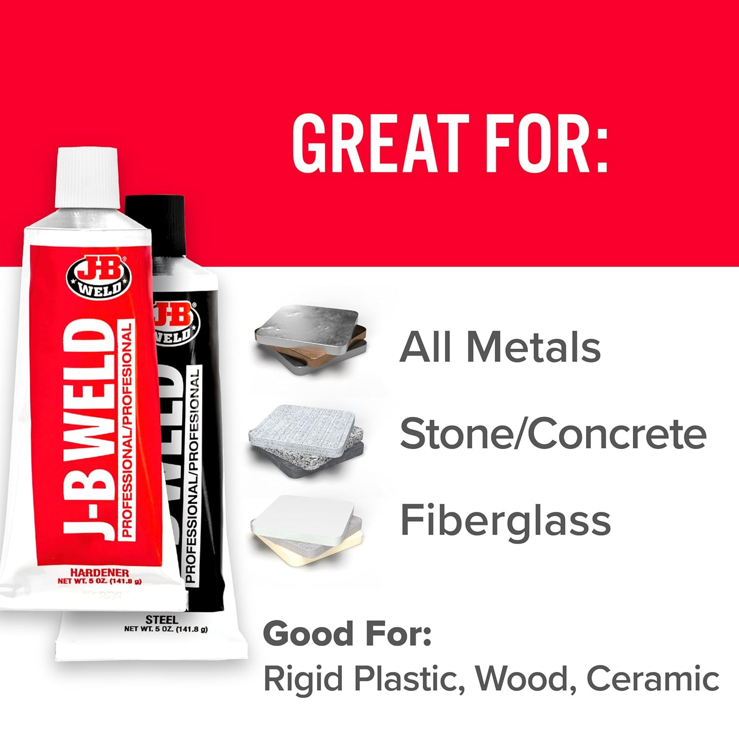 8281 Professional Size Steel Reinforced Epoxy – Hardener and Steel Pack – 10 Oz