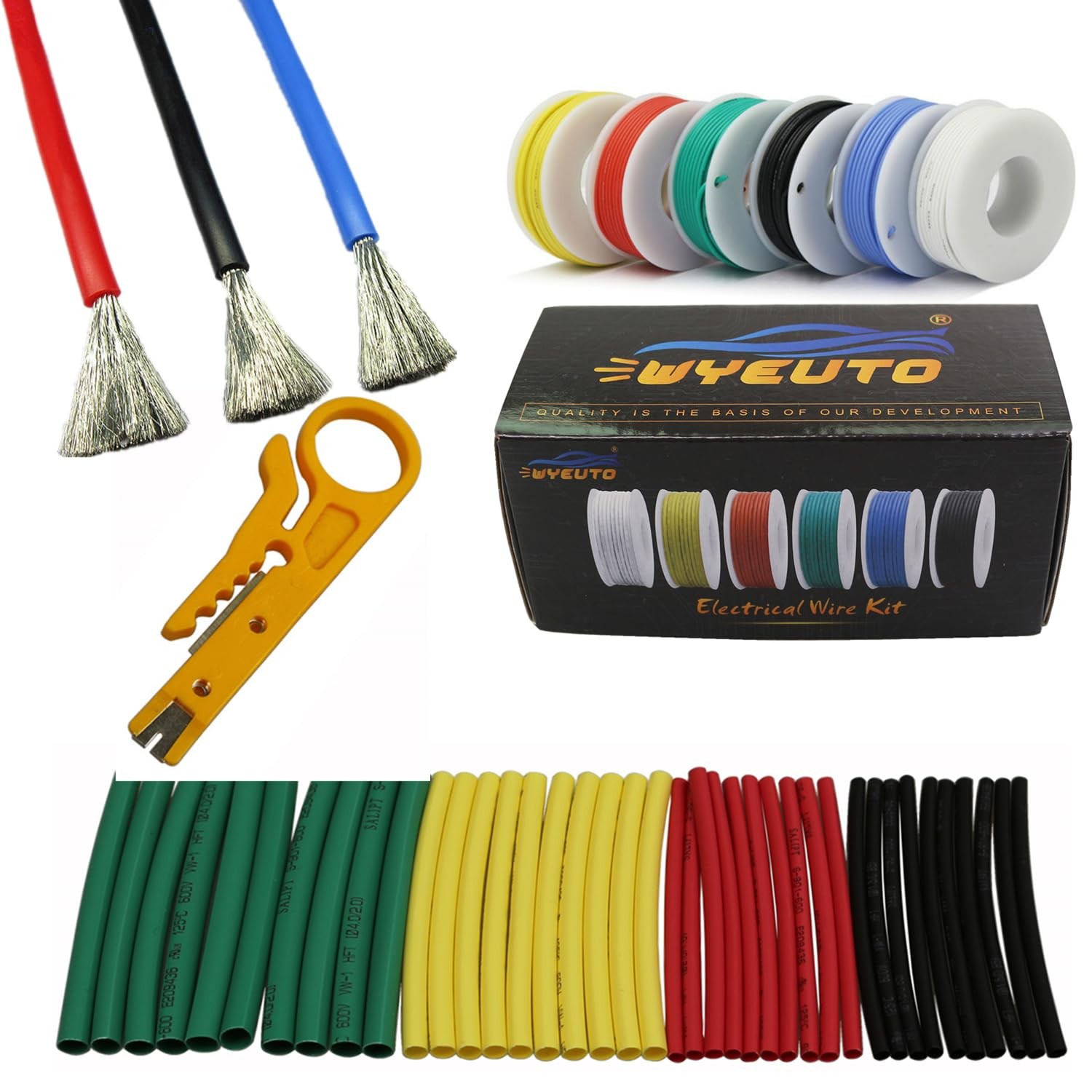 30 Meters/Box 18AWG (6 Colors Mix Set Kit) Soft Rubber Silicone Insulated Cable