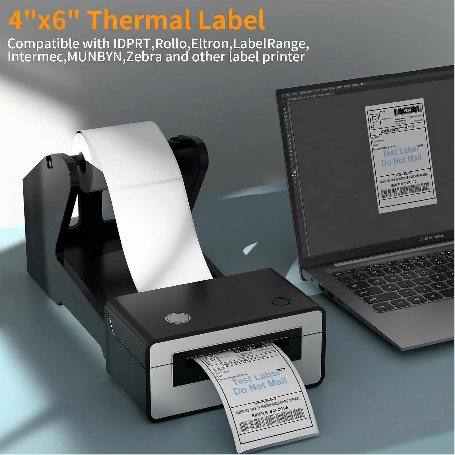Direct Thermal Labels 4 x 6 Shipping Mailing Labels Roll 250 Waterproof