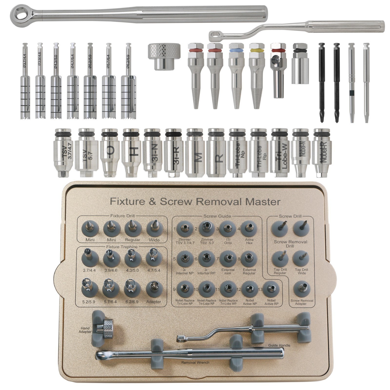 Salvin Implant Rescue Kit MCT FSRK-02 Implant Fixture & Fractured Screw Removal