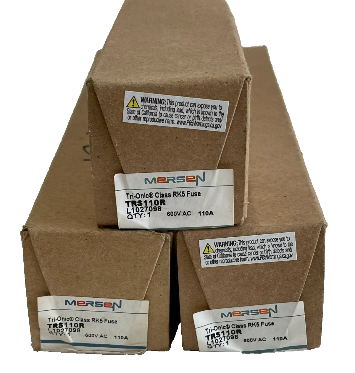 NEW LOT OF 3 MERSEN TRS110R 600VAC 110A