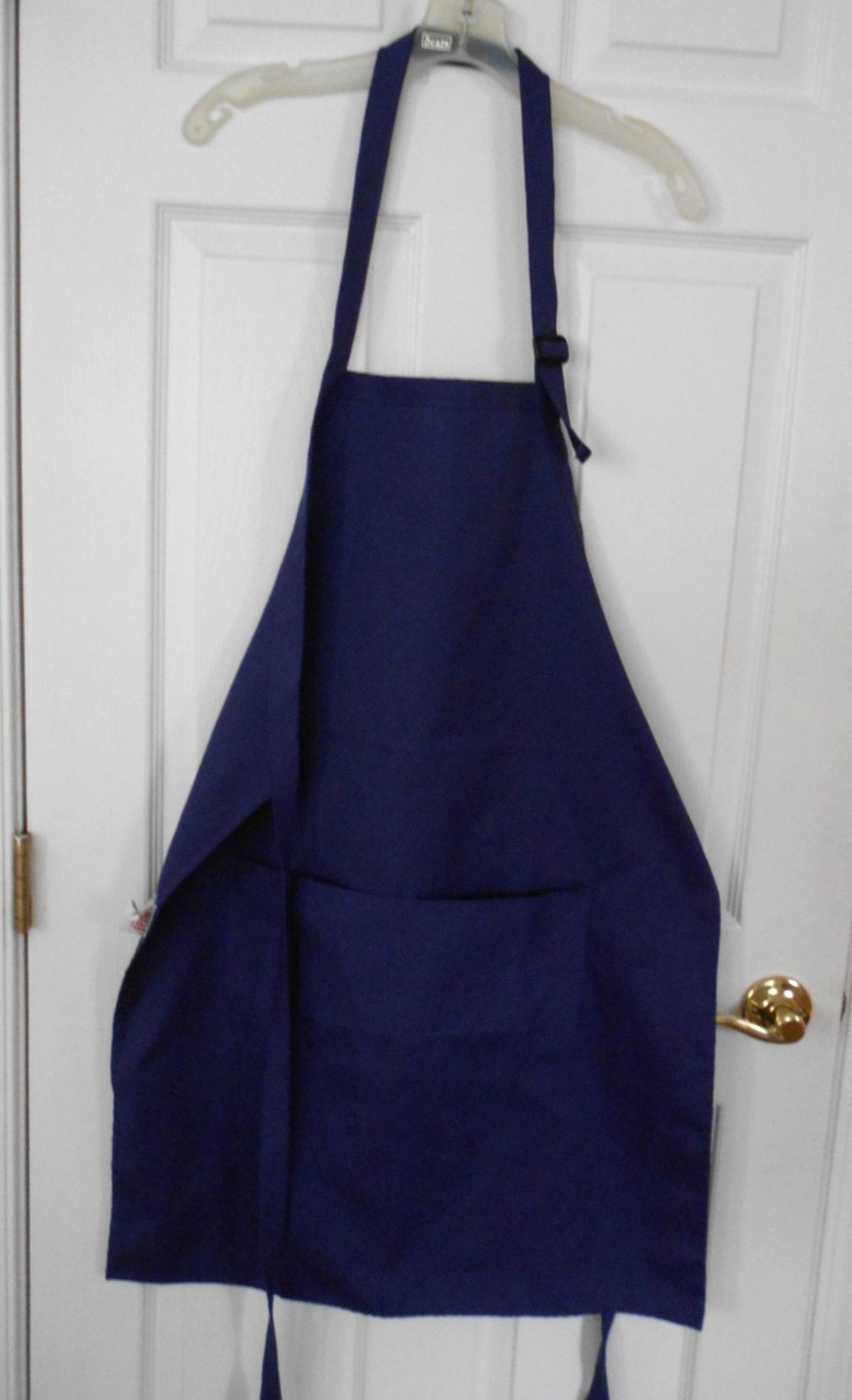 KITCHEN CHEF BIB APRON FOOD SERVICE BUTCHER RESTAURANT W/ TWO POCKET PANEL ~ NEW