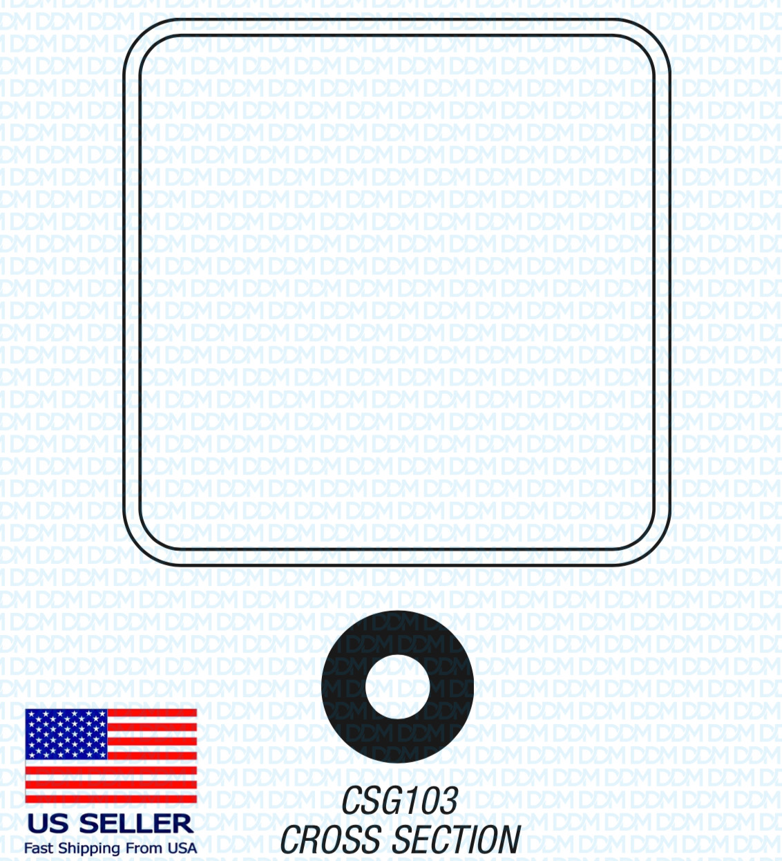Door Gasket (21″ x 21″) CSG103 for Getinge /Castle 500 Series – OEM 61301607692