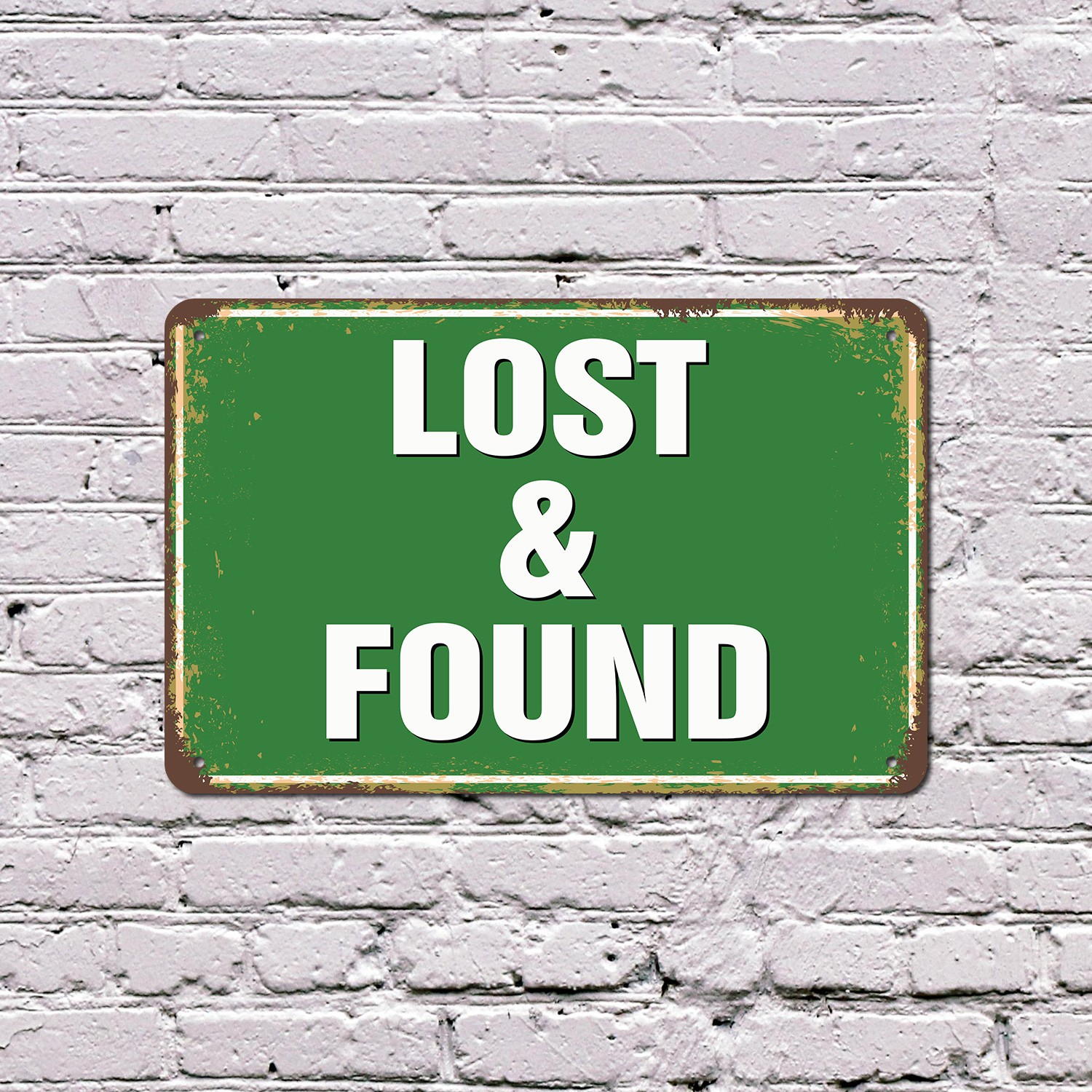 Lost And Found Street Sign If Lost Return Here Durable Perfect for Lobbies