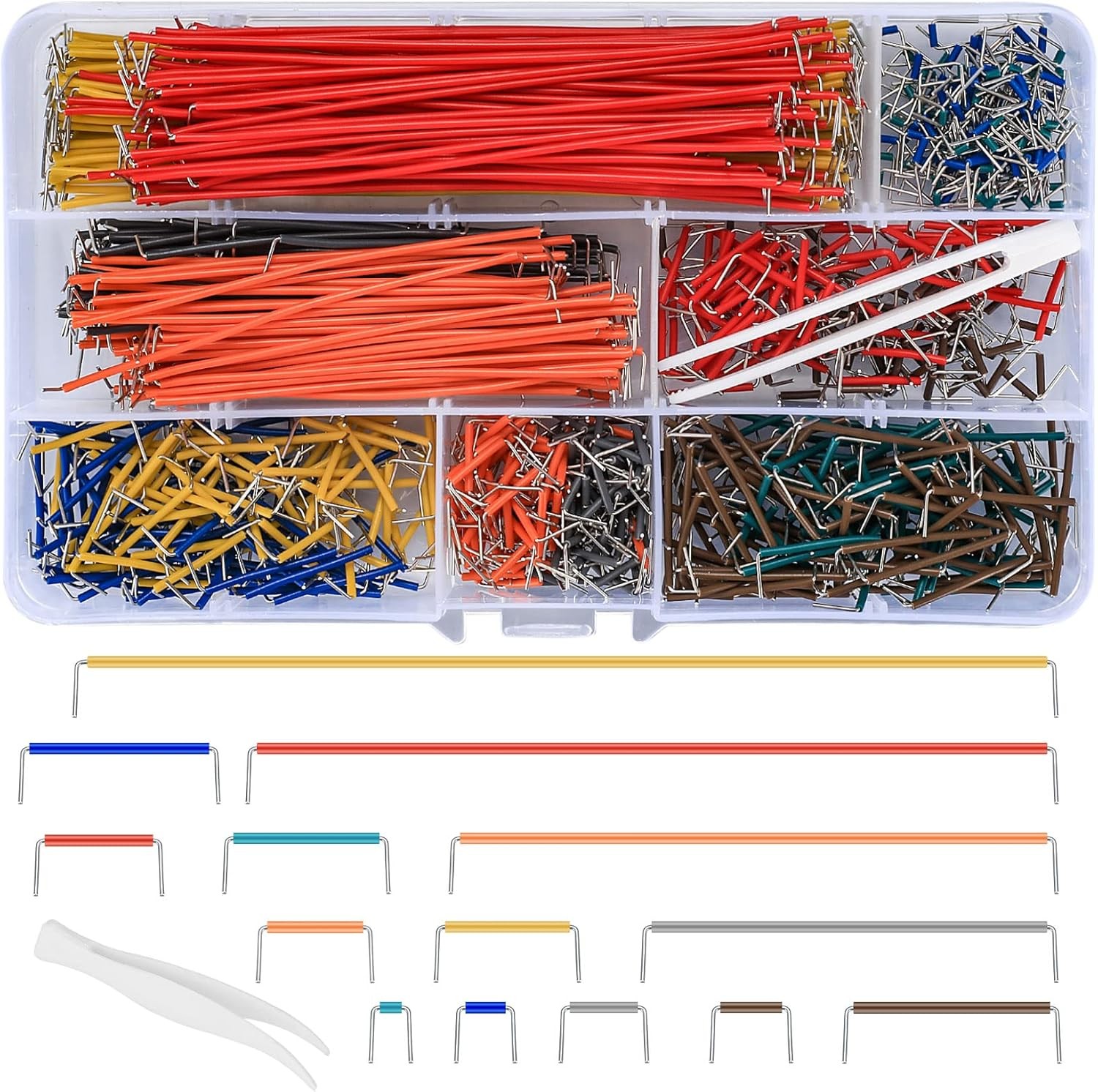 Breadboard Jumper Wire Kit 125mm 840 Pieces 14 Lengths PCB Circuit Board