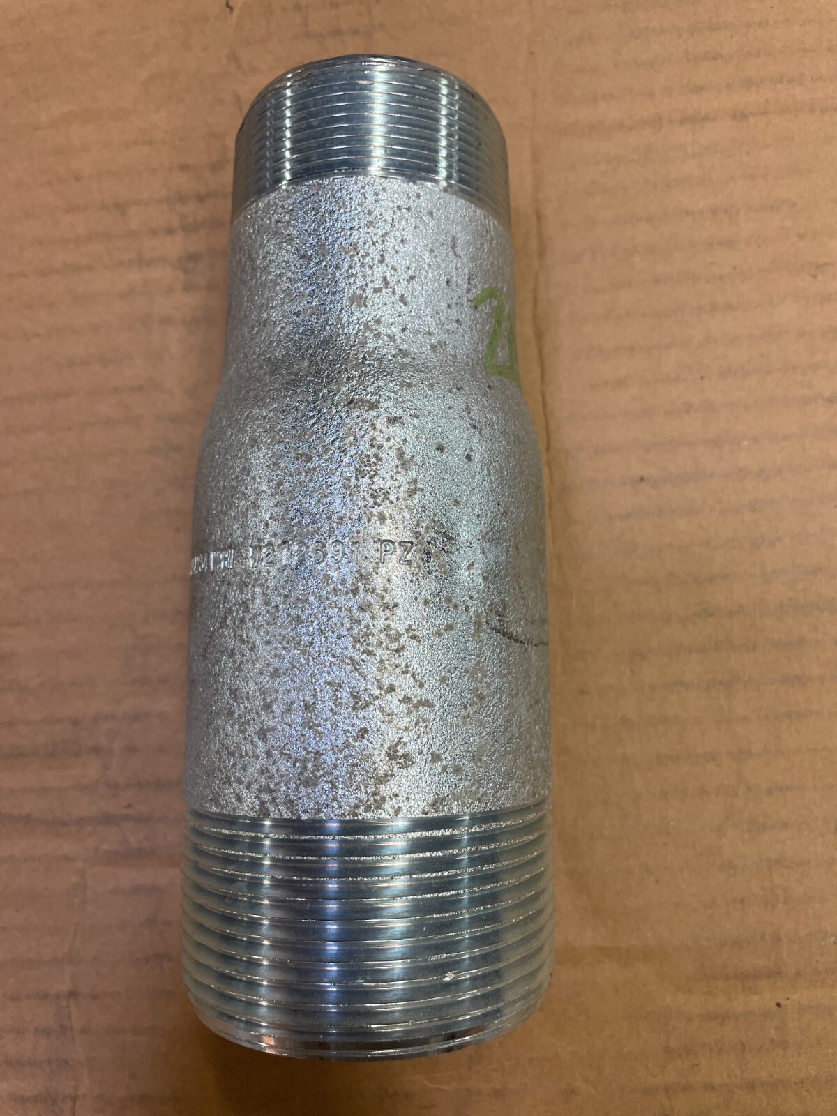 SWAGE NIPPLE 2-1/2″ x 2″ Schedule 160 Concentric Thread Both End A234 WPBN SP95