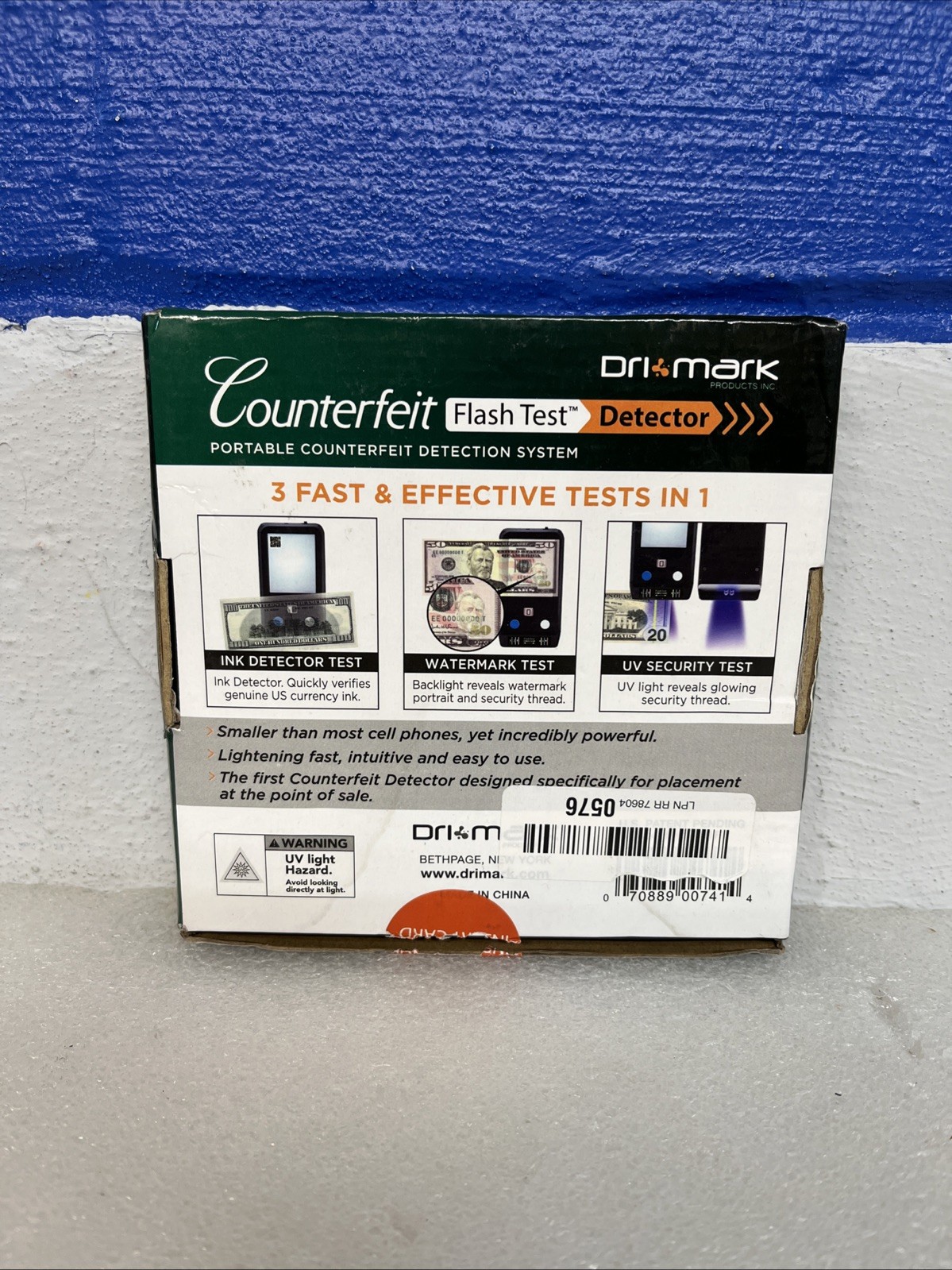 Dri Mark 351FT Counterfeit Flash Test Ultraviolet Watermark Ink Test System
