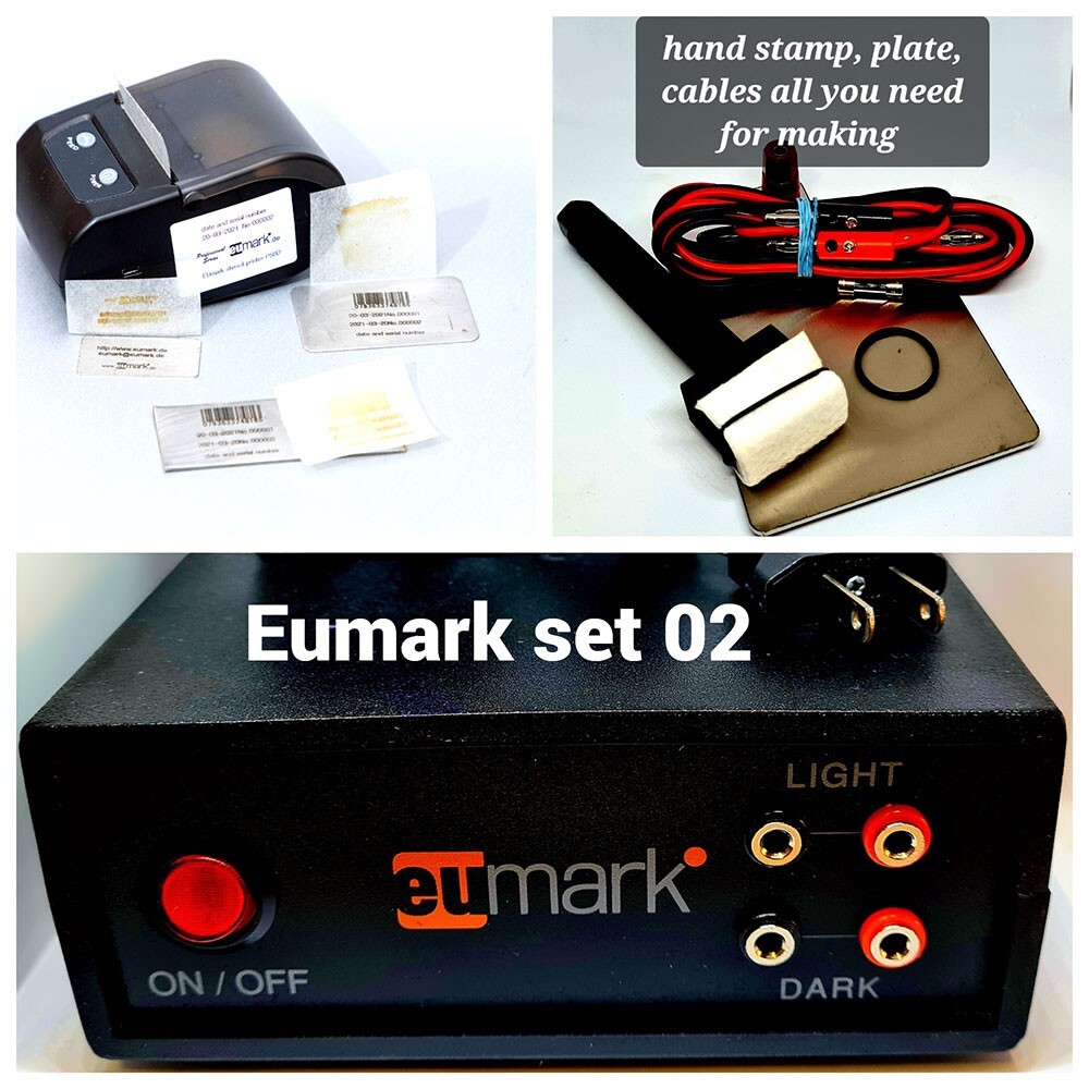 ElectroChemical marking and Etching Machine EUmark set 02 Stencil printer USB
