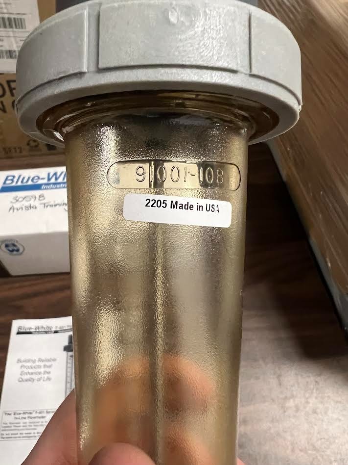 Blue-White F-451003LHN-24 Flow Meter 3-30GPM 1.5″ FPT New NIB